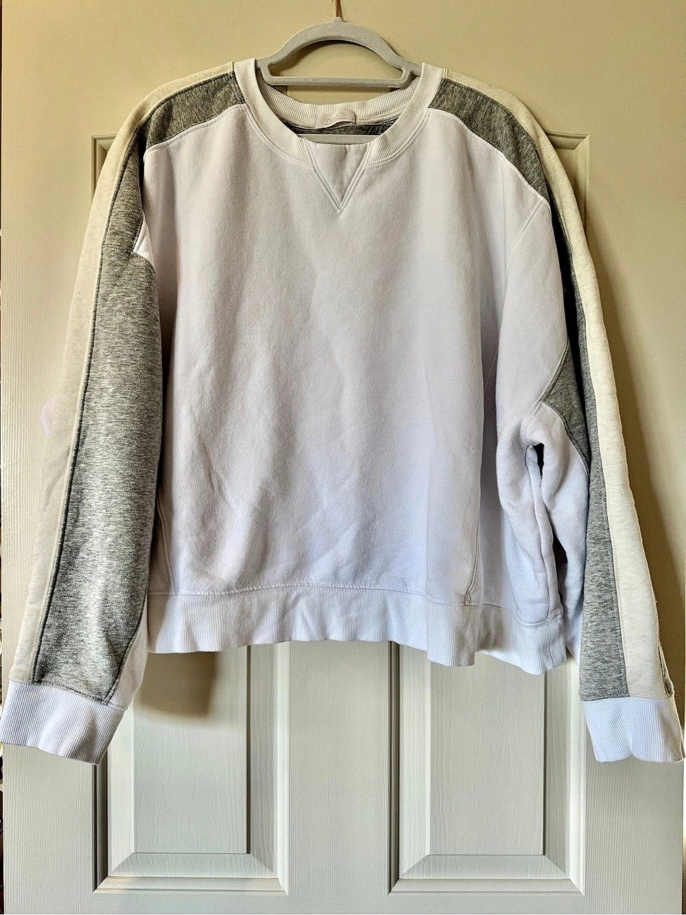 Nuuds Color Block Crewneck Sweatshirt Extra Large